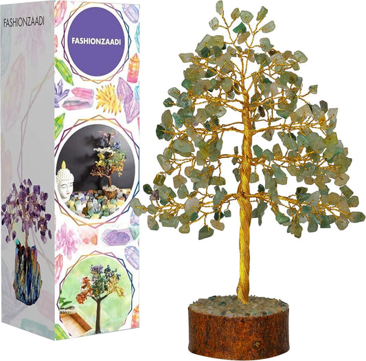 Green Jade Crystal - Crystal Trees - Jade - Tree of Life - Chakra Crystals - Meditation Gifts - Office Decor - Spiritual Gifts - Desk Decorations - Gifts for Home - Feng Shui Tree - Bonsai Money Tree